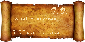 Tollár Dulcinea névjegykártya